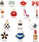 50 Pieces Enamel Charms for Bracelet Jewelry Making Women Makeup Earrings Lipstick Craft Pendant High Heel Designer Charms Mixed Gold Plated Wallet Flower Bow Items for DIY Necklace